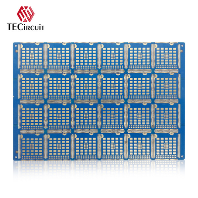 FR4 RIGID PCB Vier Seiten 6 Schicht PCB-Board Halbschnitt Slot Immersion Gold 2u